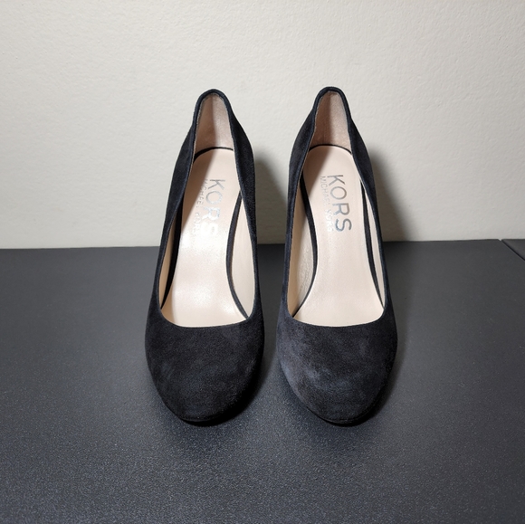 Michael Kors Black Suede Classic Pump Heels Women's Size 8M - Picture 6 of 11